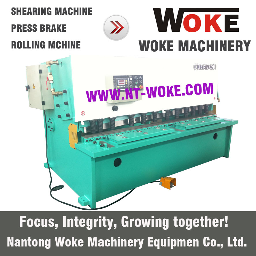 QC12K-12X2500/3200/4000 NC CNC Hydraulic Swing Beam Shearing Machine Cutting Machine 
