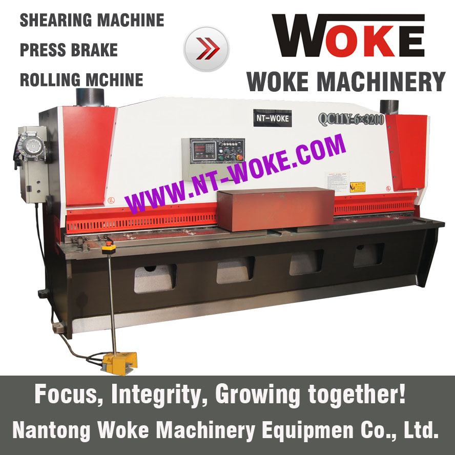 QC11K-6X2500/3200/4000/6000 Hydraulic guillotine shearing machine cutting machine 