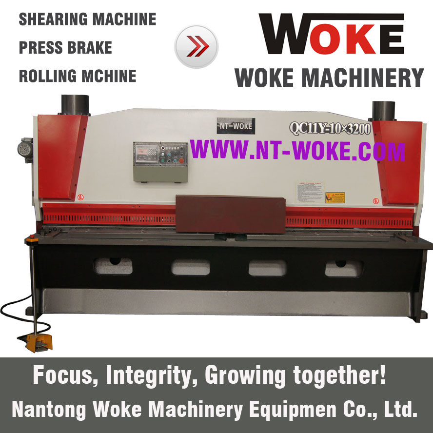 QC11K-10X2500/3200/4000/6000 Hydraulic guillotine shearing machine cutting machine 