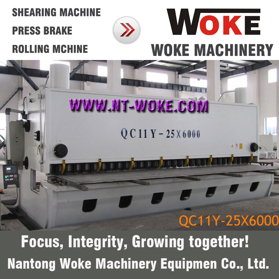 QC11K-25X2500/3200/4000/6000 Hydraulic guillotine shearing machine cutting machine 