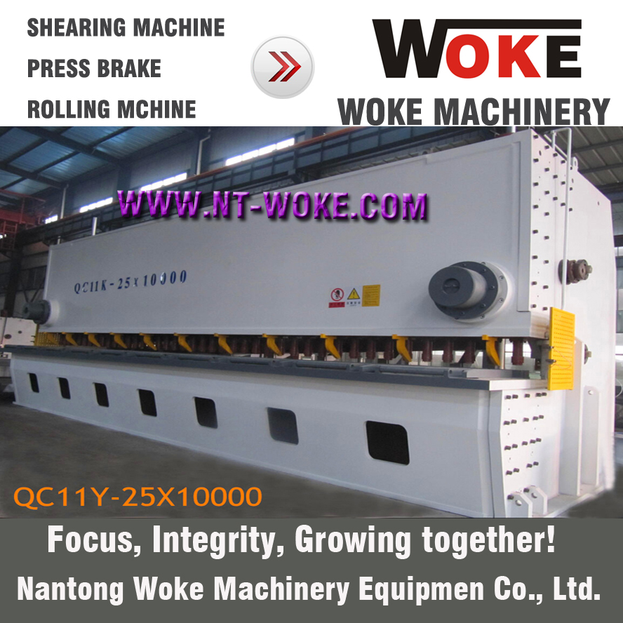 QC11K-25X2500/3200/4000/6000 Hydraulic guillotine shearing machine cutting machine 